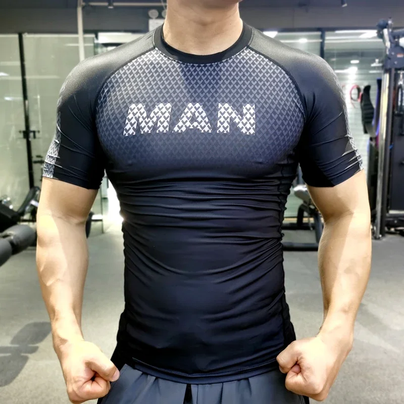 Streetwear Brand Clothing - Men Compression T-shirt Male Sporting Skinny
