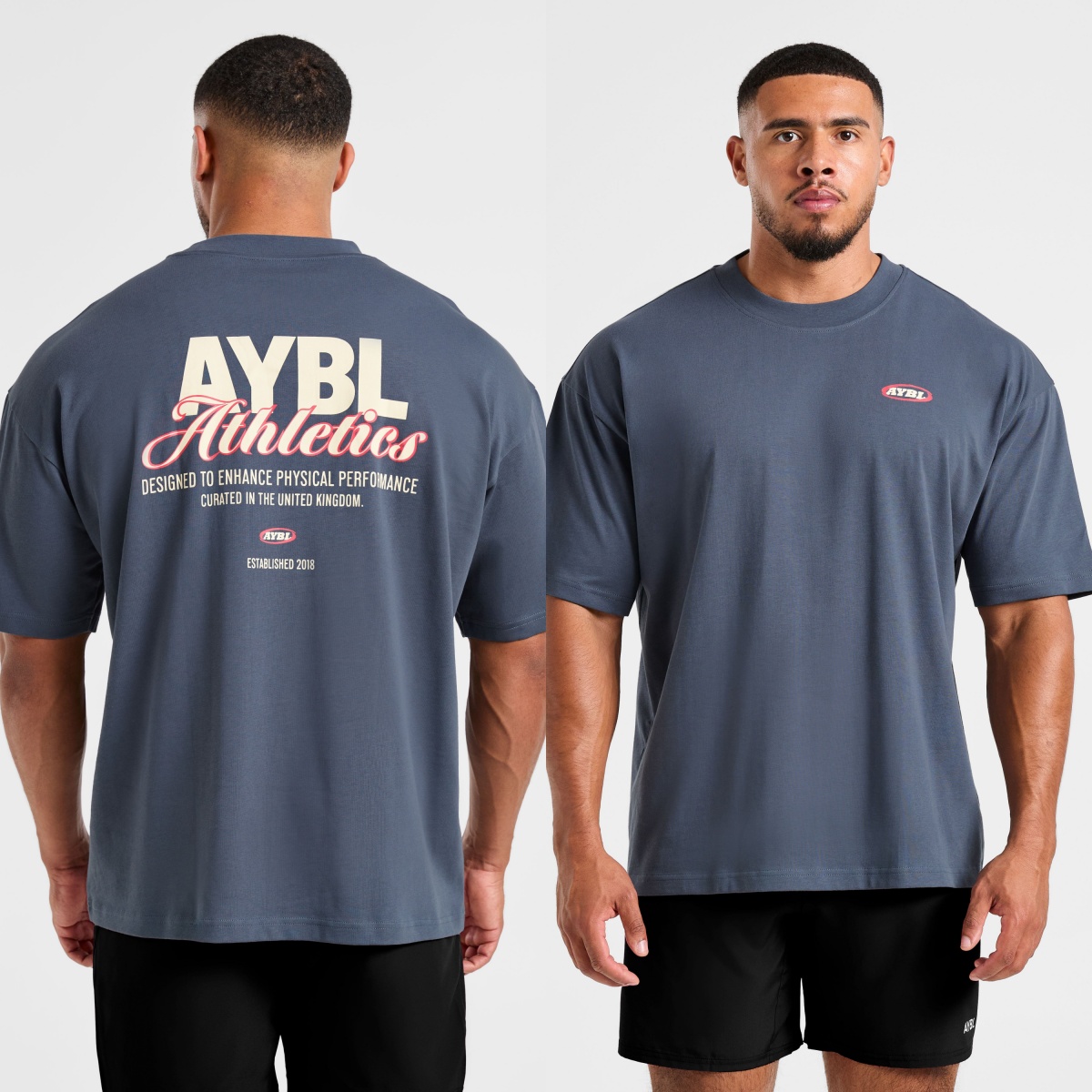 Streetwear Brand Shirts - Classic Athletics Script Oversized Fashion GYM