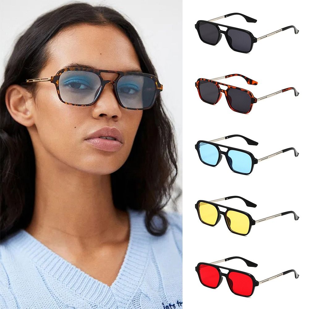 Streetwear Brand Vintage - Luxury Brand UV400 Protection Square Sunglasses