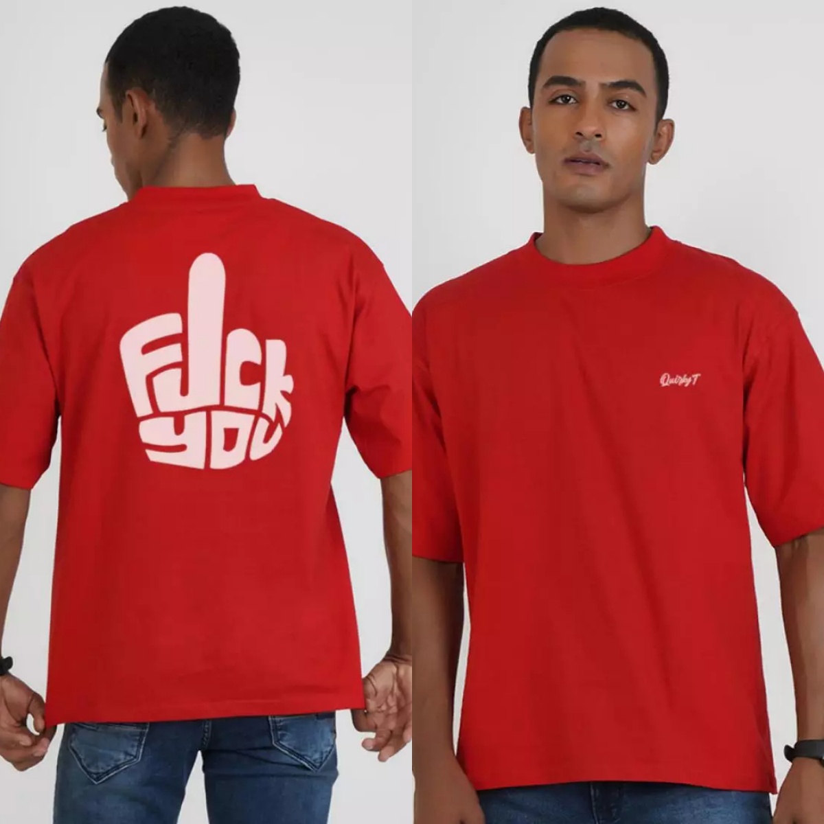 Don’t Care Red Spoof Humor Int - Streetwear Brand Red ulasan dan harga
