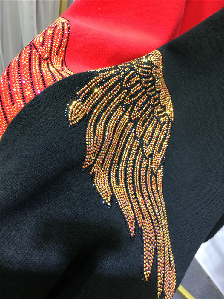 Leopard Rhinestones L-4XL Plus - Streetwear Brand Clothing ulasan dan harga
