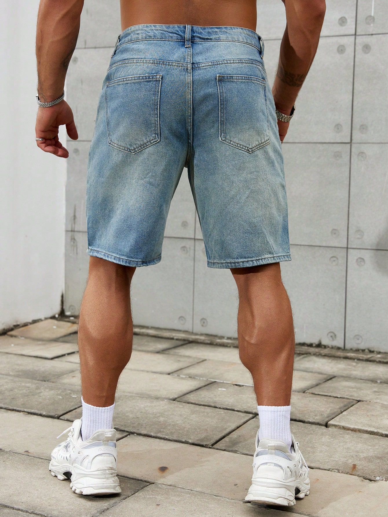 New Fashion Mens Ripped Short  - Streetwear Brand Clothing ulasan dan harga