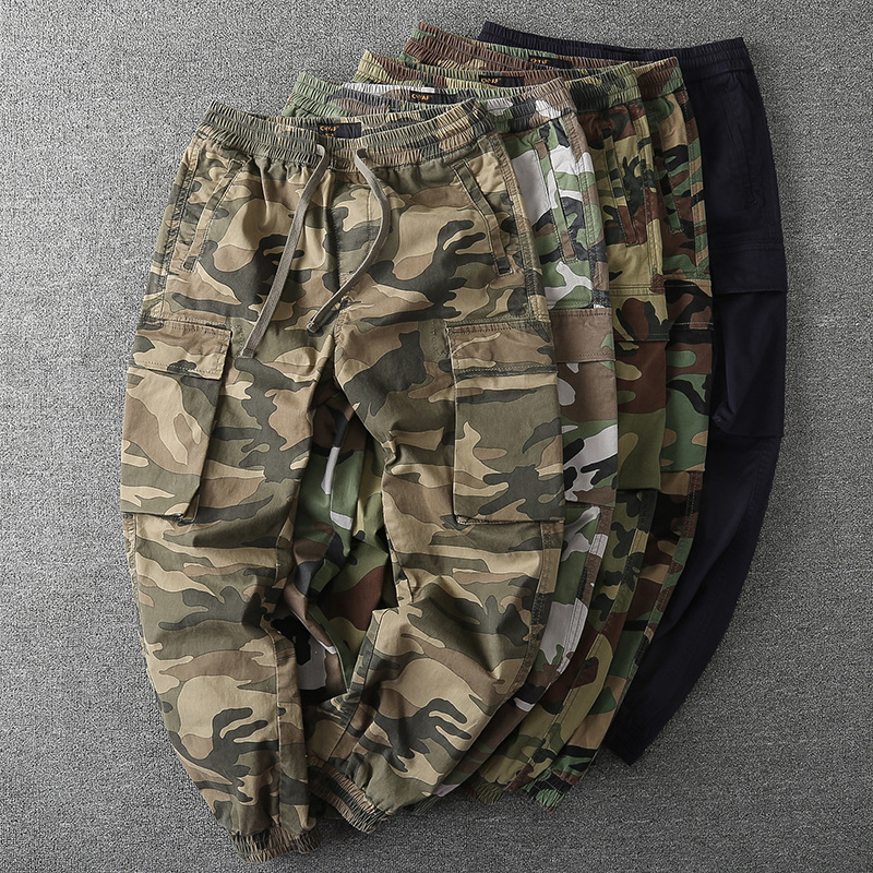 Vintage Camo Multi Pocket Carg - Streetwear Brand Clothing ulasan dan harga