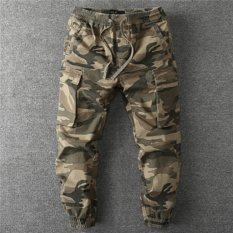 Vintage Camo Multi Pocket Carg - Streetwear Brand Clothing ulasan dan harga