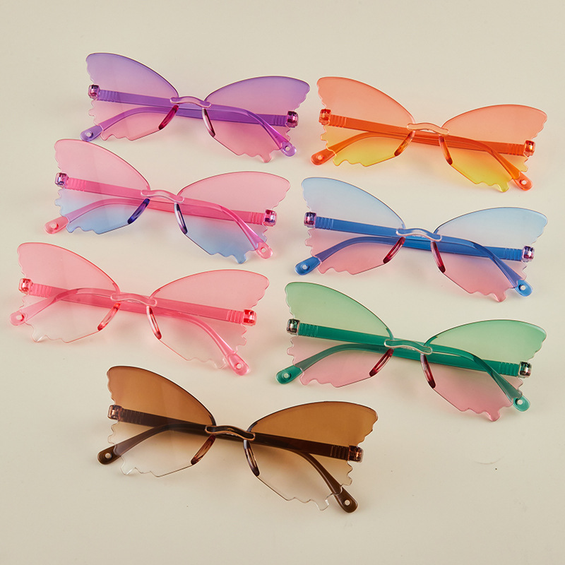Vintage Rimless Butterfly Shap - Streetwear Brand With Butterfly ulasan dan harga