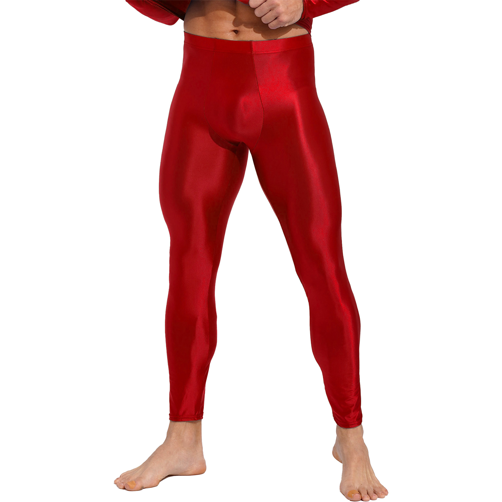 Men's Glossy Oil Tights Long P - Streetwear Brand Clothing ulasan dan harga
