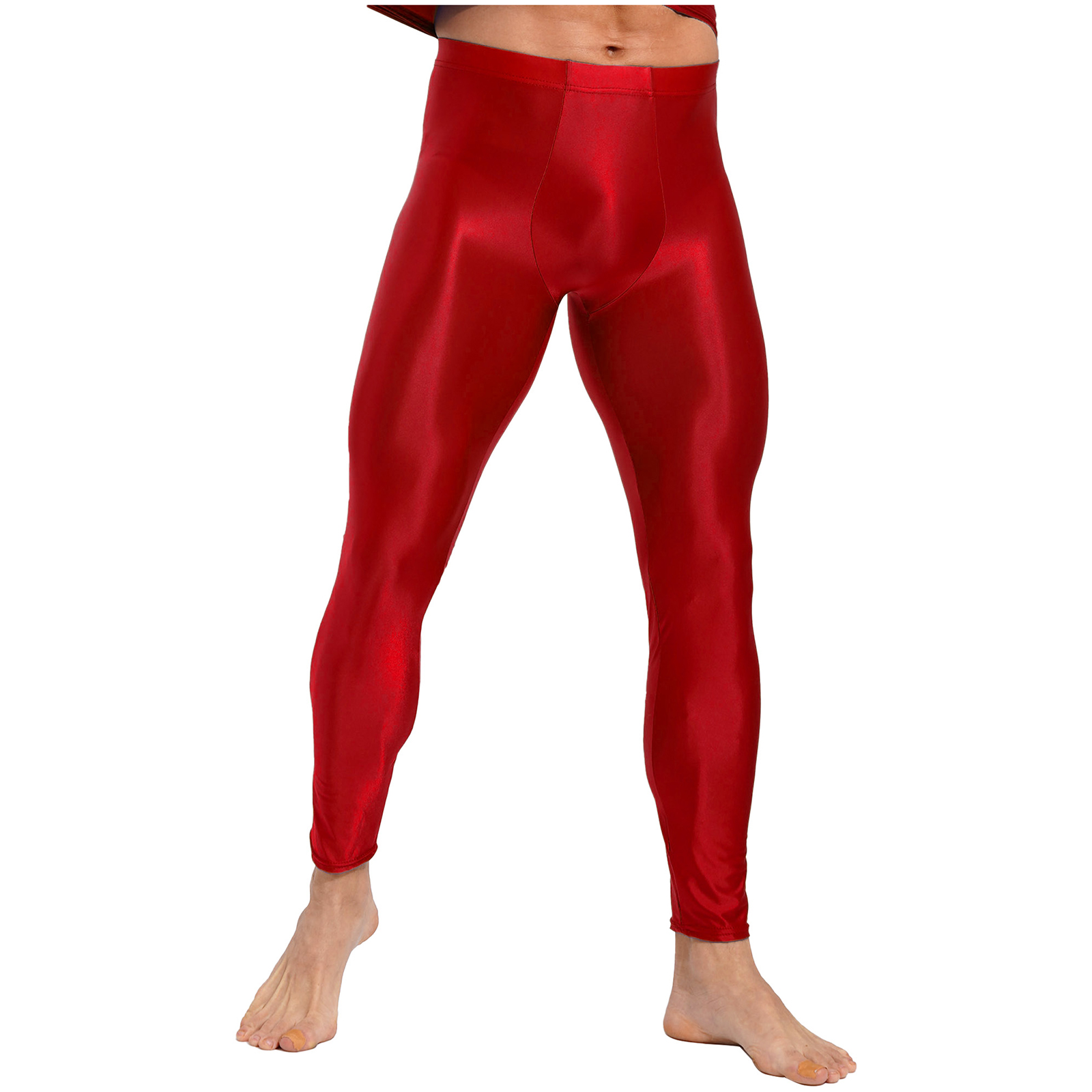 Men's Glossy Oil Tights Long P - Streetwear Brand Clothing ulasan dan harga