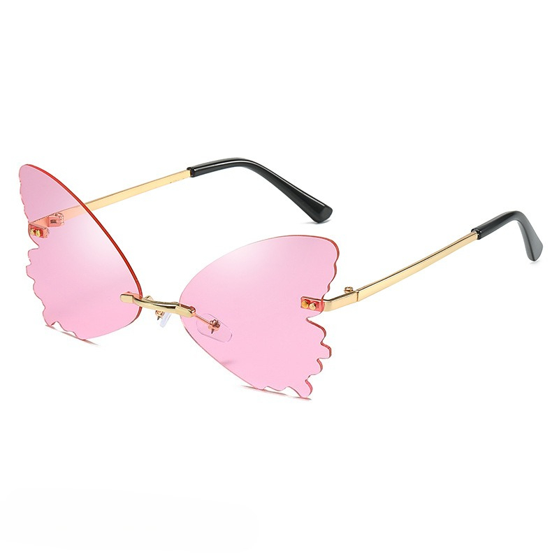 Vintage Rimless Butterfly Shap - Streetwear Brand With Butterfly ulasan dan harga