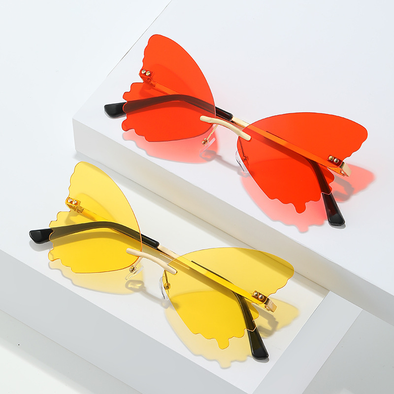 Vintage Rimless Butterfly Shap - Streetwear Brand With Butterfly ulasan dan harga