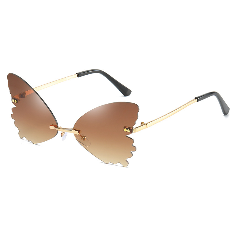 Vintage Rimless Butterfly Shap - Streetwear Brand With Butterfly ulasan dan harga