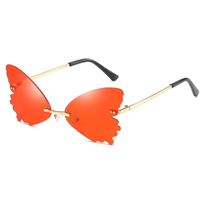 Vintage Rimless Butterfly Shap - Streetwear Brand With Butterfly ulasan dan harga