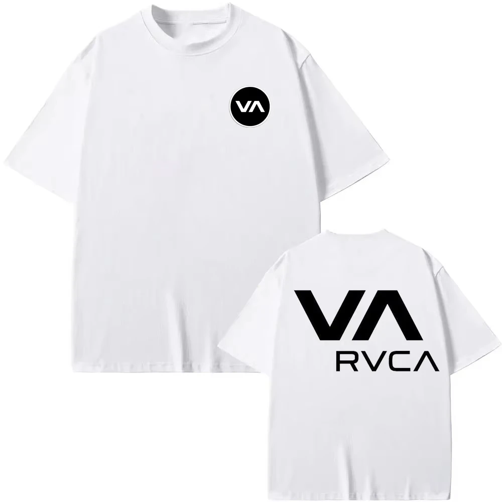 RVCA T Shirt Black Tee Summer  - Streetwear Brand Shirts ulasan dan harga